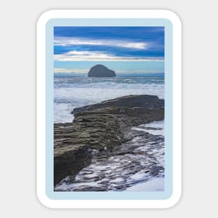 High Tide at Trebarwith Strand, Cornwall Sticker